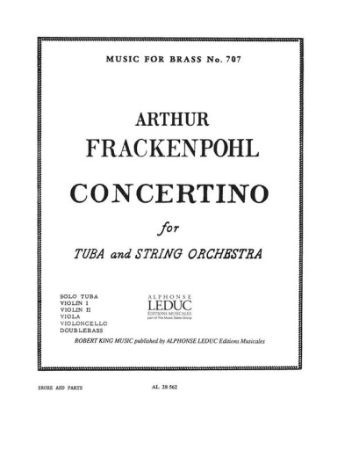 FRACKENPOHL:CONCERTINO FOR TUBA AND STRING ORCHESTRA