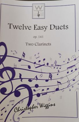 WIGGINS:TWELVE EASY DUETS OP.141 TWO CLARINETS