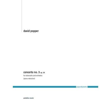 POPPER:CELLO CONCERTO NO.3 OP.59 CELLO AND PIANO