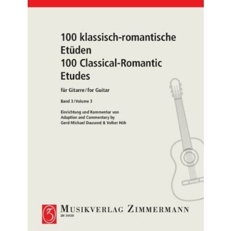 100 CLASSICAL ROMANTIC ETUDES FOR GUITAR VOL.3