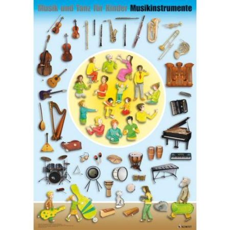 MUSIK UND TANZ/INSTRUMENTEN FUR KINDER POSTER