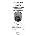 MERTZ:GUITAR WORKS 12 STUDIES & WORKS VOL.11