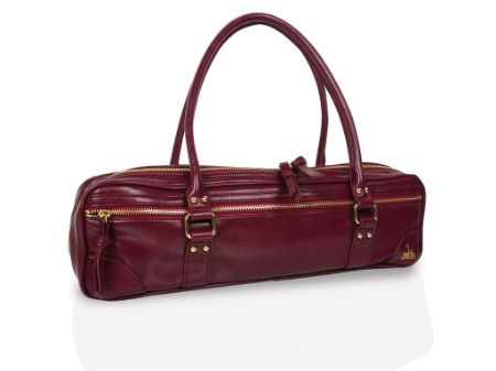 TORBA ZA FLAVTO FLUTERSCOOTER - BORDO RDEČA UMETNO USNJE