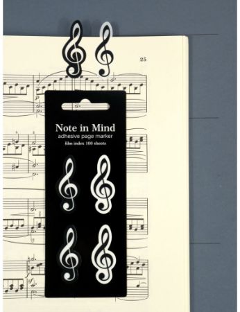 DP OZNAČEVALEC STRANI SAMOLEPILNI VIOLINSKI KLJUČ ČRNO/BELI