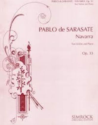 SARASATE:NAVARRA OP.33 2 VIOLINEN UND KLAVIER