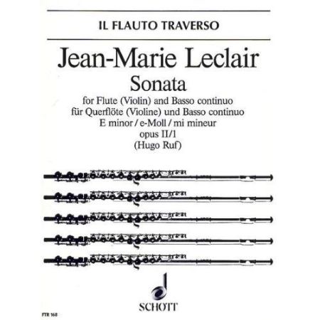 LECLAIR:SONATA E-MOLL OP.2/1 FLUTE(VIOLIN) AND PIANO