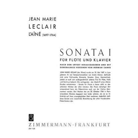 LECLAIR J.M:SONATA E-MOLL FLUTE AND PIANO