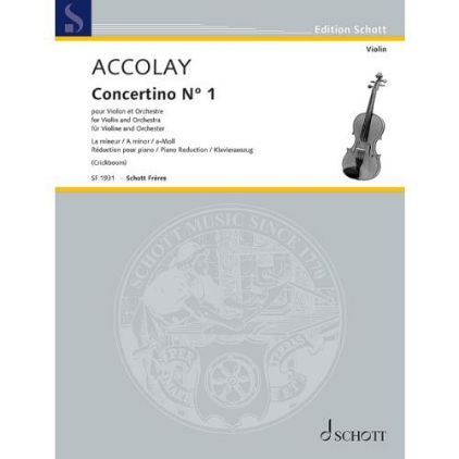 ACCOLAY:CONCERTINO NO.1 A-MOLL VIOLIN AND PIANO