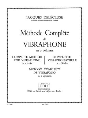 DELECLUSE J.:METHODE COMPLETE VIBRAPHONE  1