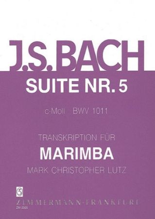 BACH J.S.:SUITE NR.5 BWV 1011 MARIMBA