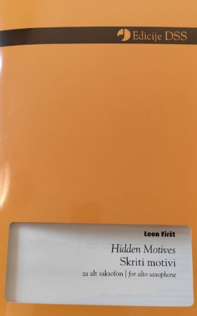 FIRŠT:SKRITI MOTIVI ZA ALT SAKSOFON
