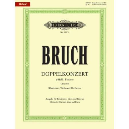 BRUCH:DOPPELKONZERT E-MOLL OP.88 FOR CLAINET,VIOLA AND PIANO