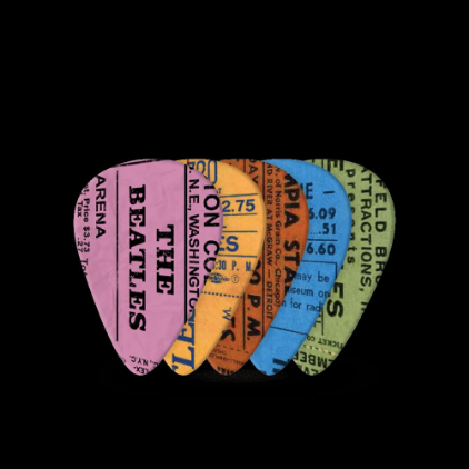 DRSALICE PLANET WAVES The Beatles 1964 Tour Ticket Stub - Medium 0,70 mm 10 Pack