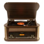 Fenton gramofon Memphis Vintage Record Player Dark Wood