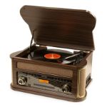 Fenton gramofon Memphis Vintage Record Player Dark Wood