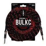 PROEL KABEL J-J BULK100CLU6BR pleten zunanji ovoj črna in rdeča barva
