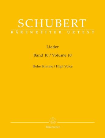 SCHUBERT:LIEDER HIGH VOICE VOL.10