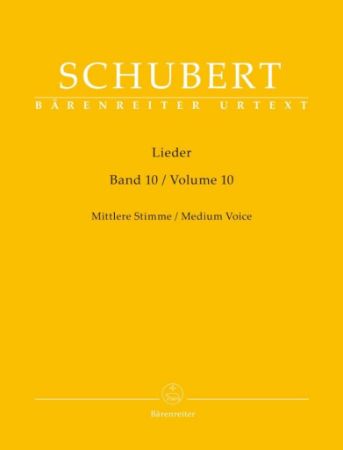 SCHUBERT:LIEDER MEDIUM VOICE VOL.10