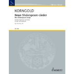 KORNGOLD:NEUN SHAKESPEARE LIEDER OP.29 & OP.31 HIGH VOICE AND PIANO