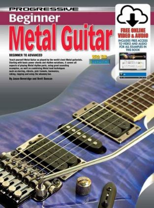 PROGRESSIVE BEGINNER METAL GUITAR + 2DVD +CD+DVD-ROM+ AUDIO ACCESS