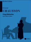 CHAUSSON:VINGT MELODIES POUR CHANT ET PIANO