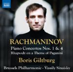 RACHMANINOV:PIANO CONCERTOS NOS.1 & 4/BORIS GILTBURG