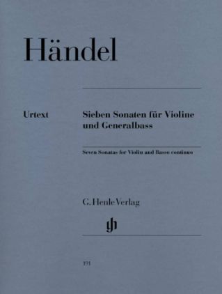 HANDEL:SEVEN SONATAS FOR VIOLIN AND BASSO CONTINUO