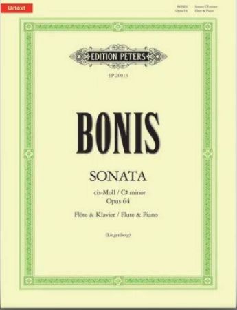 BONIS:SONATA OP.64 CIS-MOLL FLUTE & PIANO