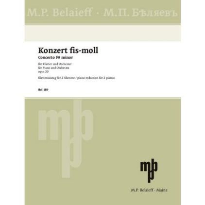 SKRJABIN:PIANO CONCERTO/KLAVIER KONZERT OP. 20 F# MINOR