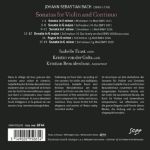 BACH J.S.:SONATAS FOR VIOLIN AND CONTUNUO/ISABELLE FAUST