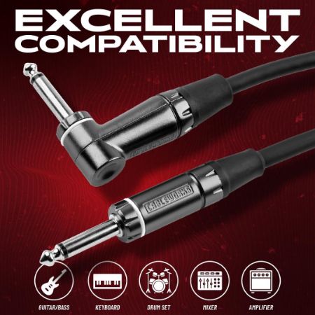 Gator Cableworks kabel J-J 9,1 m Composer Series Deluxe Straight to Right Angle