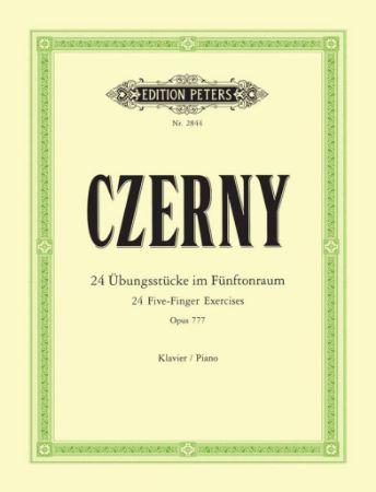 CZERNY:24 FIVE FINGER EXERCISES OP.777 FOR PIANO
