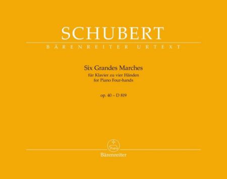 SCHUBERT:SIX GRANDES MARCHES OP.40 D819 PIANO FOUR HANDS