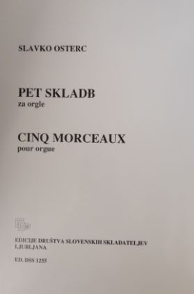 OSTERC S:PET SKLADB ZA ORGLE