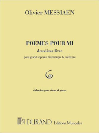 MESSIAEN:POEMES POUR MI PREMIER LIVRE SOPRANO AND PIANO VOL.2