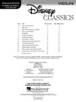 DISNEY CLASSICS PLAY ALONG VIOLIN + AUDIO ACCESS