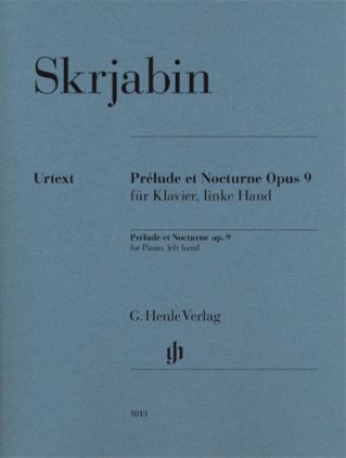SKRJABIN:PRELUDE ET NOCTURNE OP.9 FOR PIANO LEFT HAND