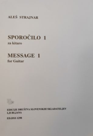 STRAJNAR:SPOROČILO 1