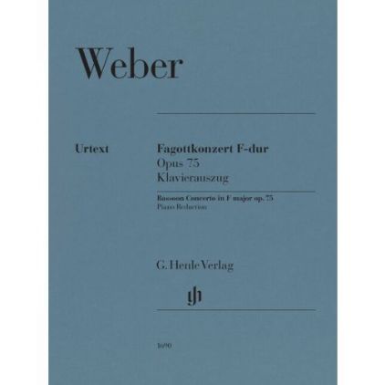 WEBER:BASSOON CONCERTO F MAJOR OP.75 BASSOON AND PIANO