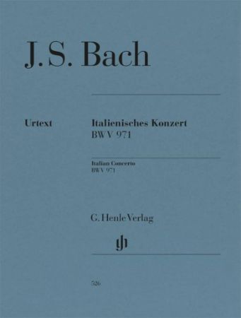 BACH J.S.:ITALIAN CONCERTO BWV 971 FOR PIANO