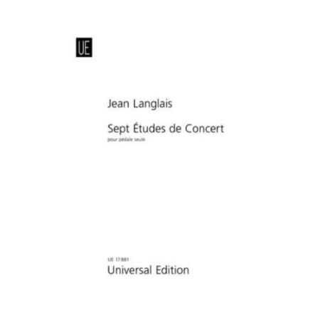 LANGLAIS:SEPT ETUDES DE CONCERT POUR PEDALE SEULE ORGAN
