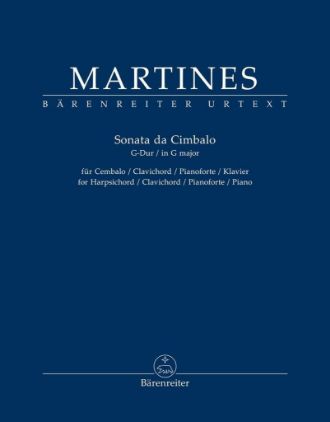 MARTINES:SONATA DA CIMBALO G-DUR FOR HARPSICHORD/PIANO