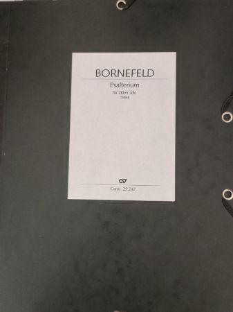 BORNEFELD:PSALTERIUM FUR ZITHER SOLO 1984