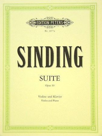 SINDING:SUITE OP.10 VIOLIN AND PIANO