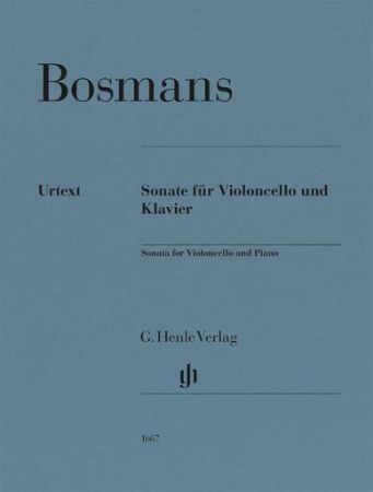 BOSMANS:SONATA FOR VIOLONCELLO AND PIANO