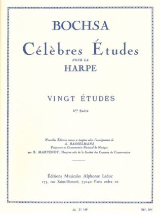BOCHSA:CELEBRES ETUDES POUR HARPE VINGT ETUDES VOL.2