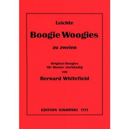 Leichte Boogie-Woogies zu zweien Klavier 4-händig