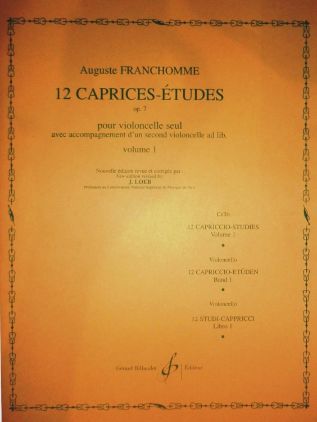 FRANCHOMME:12 CAPRICES-ETUDES OP.7 VOL.1