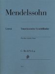 MENDELSSOHN:VENETIAN GONDOLA SONGS FOR PIANO