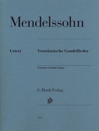 MENDELSSOHN:VENETIAN GONDOLA SONGS FOR PIANO